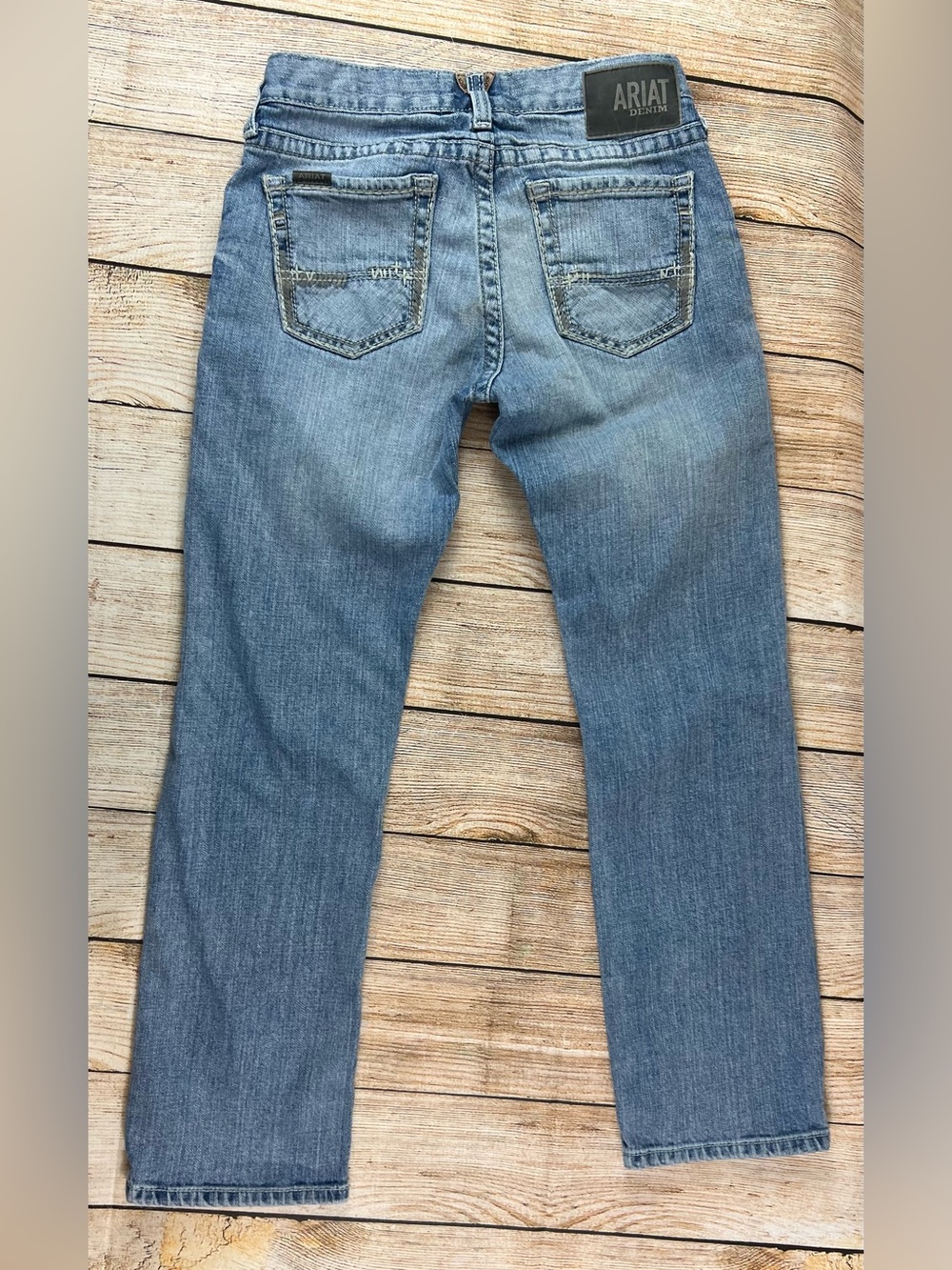 Mens Ariat M7 Stirling Slim Fit Straight Leg Denim Blue Jeans Size 30x30